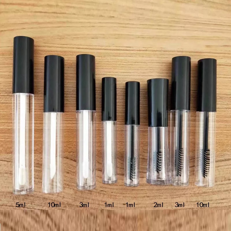 

1,2,3,10ML refillable mascara empty tube eyelash growth liquid bottle makeup sub-tube lip gloss tube