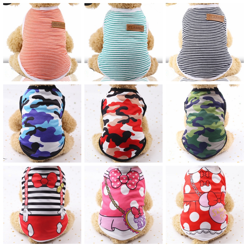 

Puppy Clothes Pet Dog Vests Small Dogs T-shirt Summer Dog Clothes Pet Supplies for Teddy Chihuahua 20 Designs YYW2819, Remark your choice