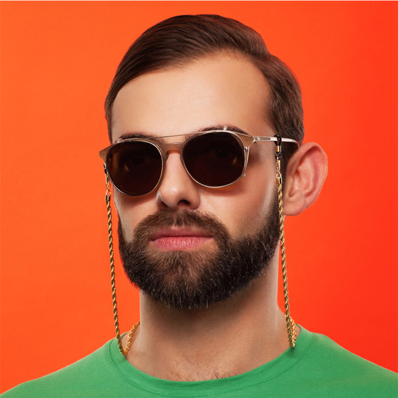 

Unisex Stainless Fteel Non-Slip Sunglasses Lanyard Strap Necklace Metal Eyeglass Glasse Chain Cord For Men Reading Glasses Strap