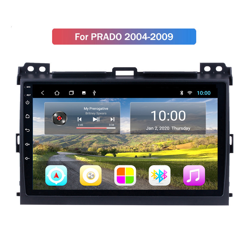 

2G RAM Car Video For 2004-2009 Toyota PRADO 10.1 inch Android GPS Navi with Touch Screen WiFi AM FM Radio Bluetooth USB DVR SWC