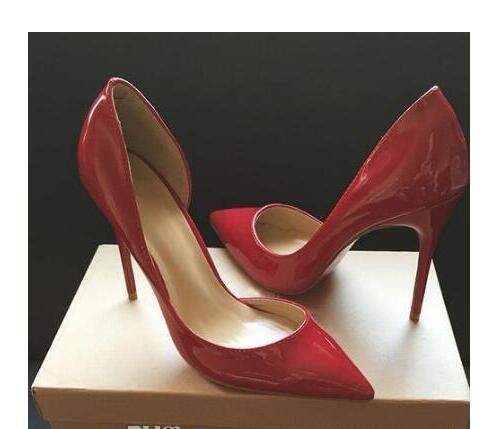 

HOT Women High Heels Shoes Woman Nude Shoes PU Leather Sexy Pumps Women Shoes High Heels Bridal Pumps Size 35-43 #9040, Black