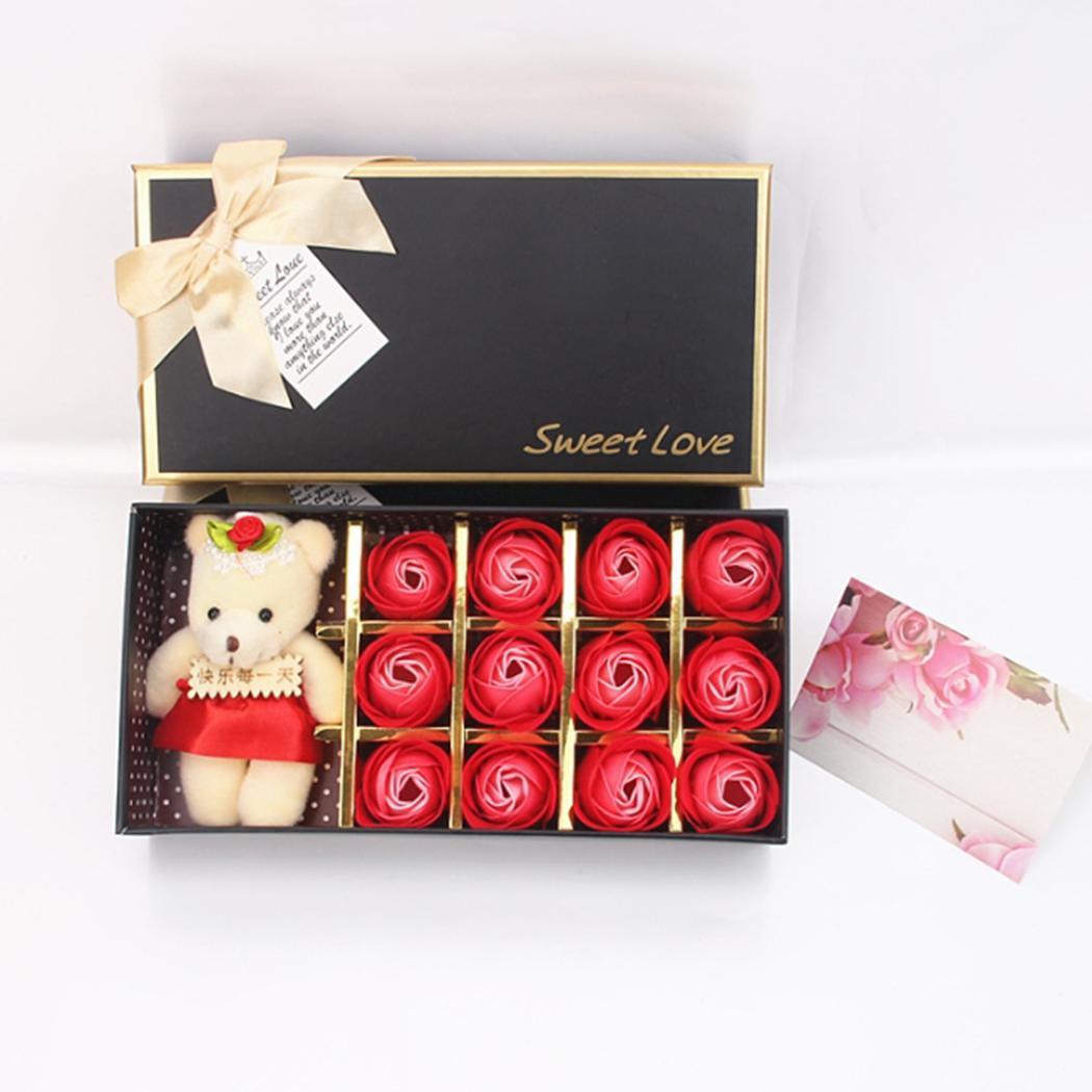 

Bath Soap Rose Flower Scented Flower Casual Set with Baby Bear Doll As Picture Type1-11, Type 11