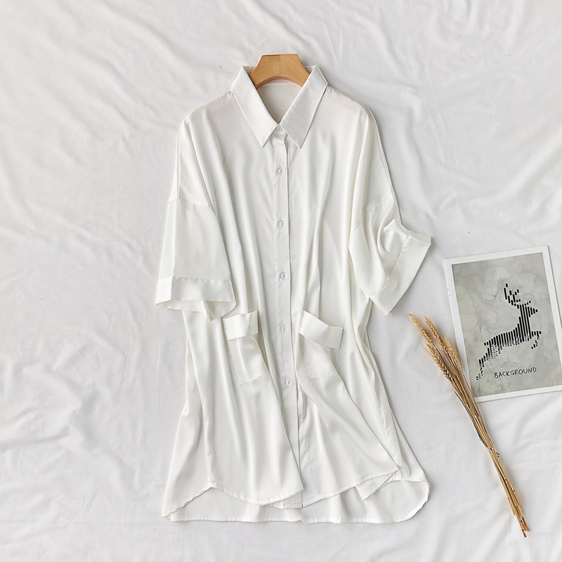 

Oversized Women Homewear Nightdress Ice Silk White Sleepwear Home Clothing Casual Summer New Nightgown Bathrobe Gown Negligee