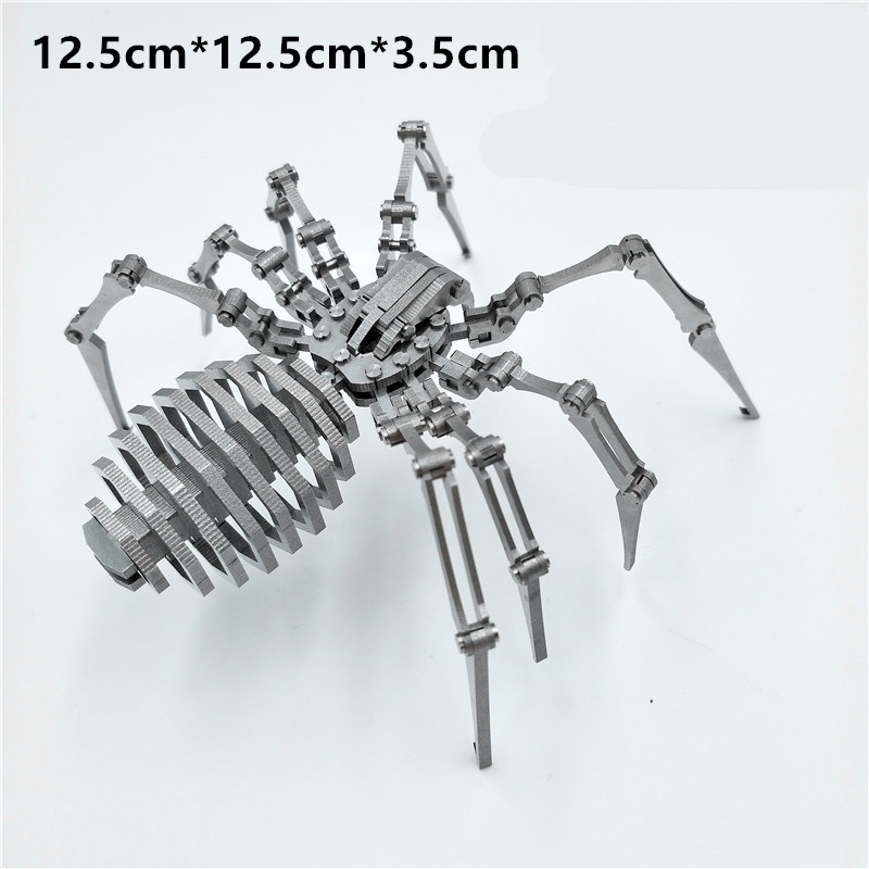 

Spider King 3D Steel metal puzzle assemble gift and toy DIY and finished model