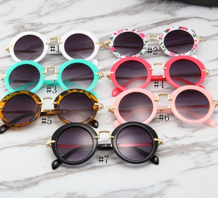 Fashion Mignon Enfants Lunettes De Soleil Rondes Verres Garçons Filles Shades Eyewear