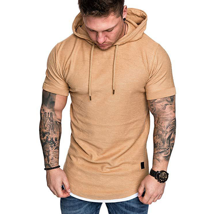 YYear Mens Short Sleeve Summer Heap Collar Personality Athletic Casual T-Shirt