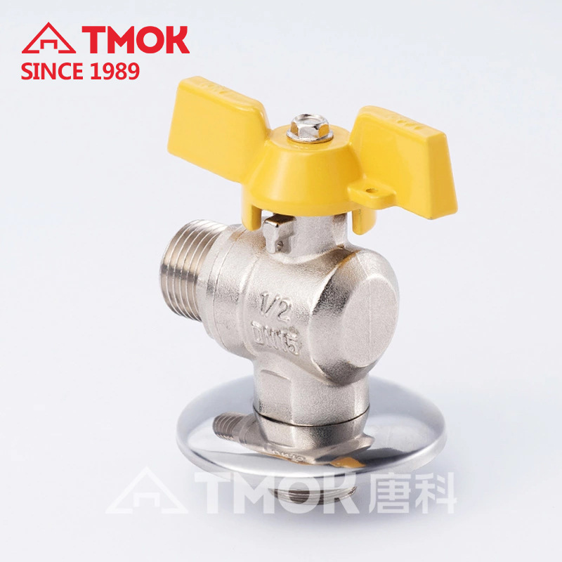 Multifunctional Brass Turn Shut Off Angle Valve for Electric Water Heater DN15 One-Way Angle Stop Valve