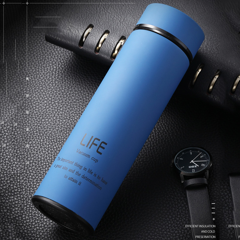 

17oz 500ml Skinny Tumbler Stainless Steel Vacuum Insulated Water Bottle Travel Coffee Mug Tea Cup Straight Cup Gift Customizable DBC VT1176