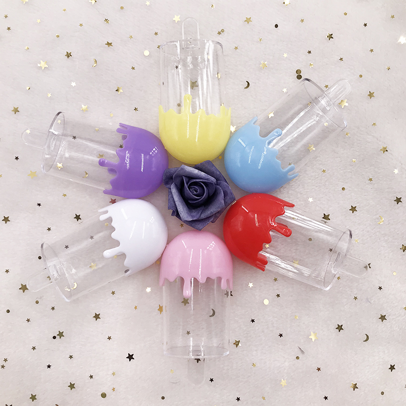 

Cartoon Ice Cream Packaging cute eyelash box for mink eyelashes with lash tray