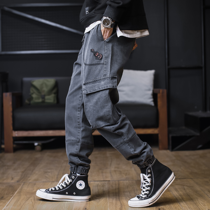 

Black Jeans for Men Hip Hop Harem Pants Men Japanese Streetwear Male Trousers 2020 Classic Designer Brand Denim Jeans Pants