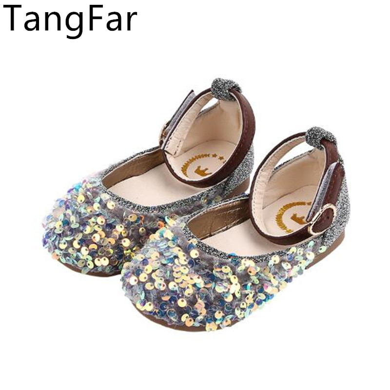 

Girls Cute Mary Jane Vintage Flats Baby/Toddler/Little Kid Patent Leather Paillette Children Retro Princess Fashion Dress Shoes, Black