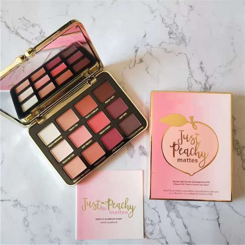 

Faced makeup palettes Just Peachy Matte Eye Shadow Collection Edition Palette 12 Colors mattes eyeshadow palette, Multi