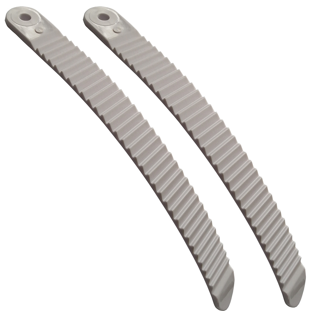 

1 Pair Snowboard Binding Belt Toe/Ankle Ratchet Tongue Ladder Straps for Snowboard Shoe White and Black