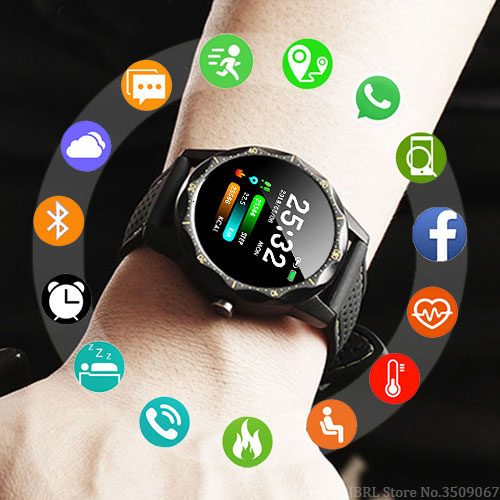 

New Sport Watch Men Watches Digital LED Electronic Wrist Watch For Men Clock Male Wristwatch IP68 Waterproof Relogio Masculino LY191213, Black yellow