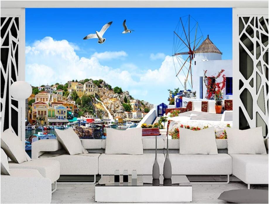 

3d wallpaper custom photo mural Venice Mediterranean landscape background wall background painting home decor murals wallpaper for walls 3 d, Non-woven
