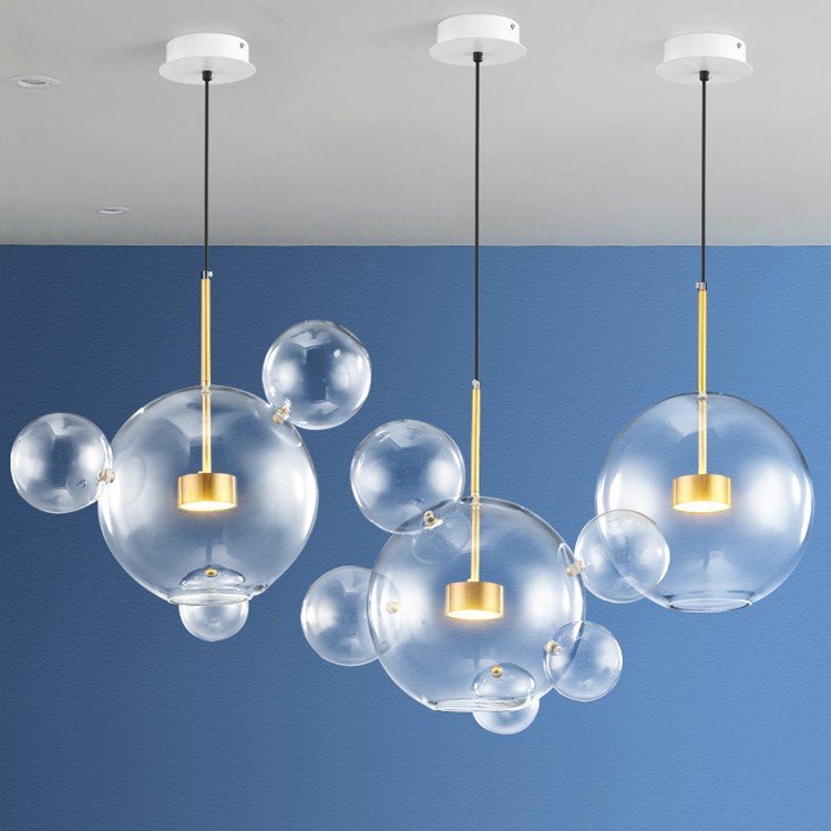 

Modern Bolle Lamp Led Pendant Light Glass Globe Led Hanging Lamp Fixtures Indoor Lighting Lustre luminaria Suspend Lamp
