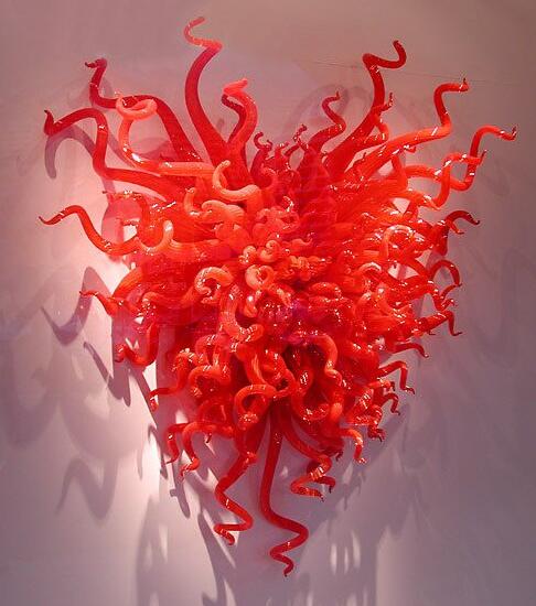 

OEM Blown Lamp Sconce Red Glass Art Lamps Home Decorative Wall Lighting Fixture