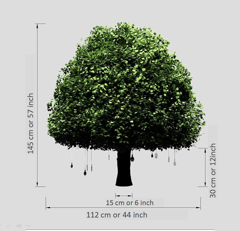 

Production cost of sample Lote tree Height 1.45 meters Rotatable