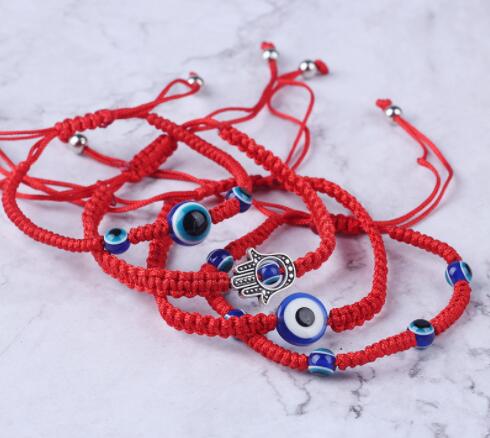 

Handwoven Bracelet Lucky Bracelet Kabbalah Red String Thread Hamsa Bracelets Blue Turkish Evil Eye Charm Jewelry Fatima Bracelet DHL Free