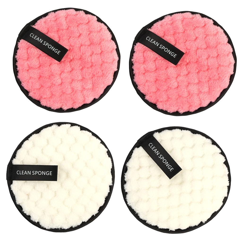 Blanco Limpiador Facial Lavado Facial Esponjas Almohadillas Desmaquillador Cosm/ético Puff 12cm