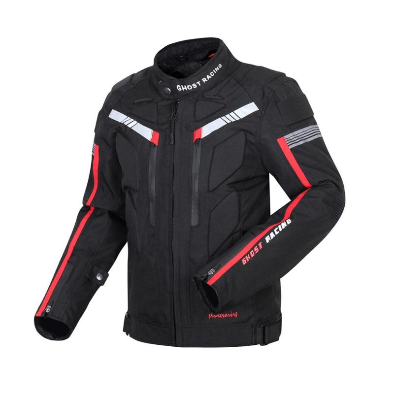 

LEATHER & MESH MOTORCYCLE WATERPROOF JACKET WHITE WITH EXTERNAL ARMOR