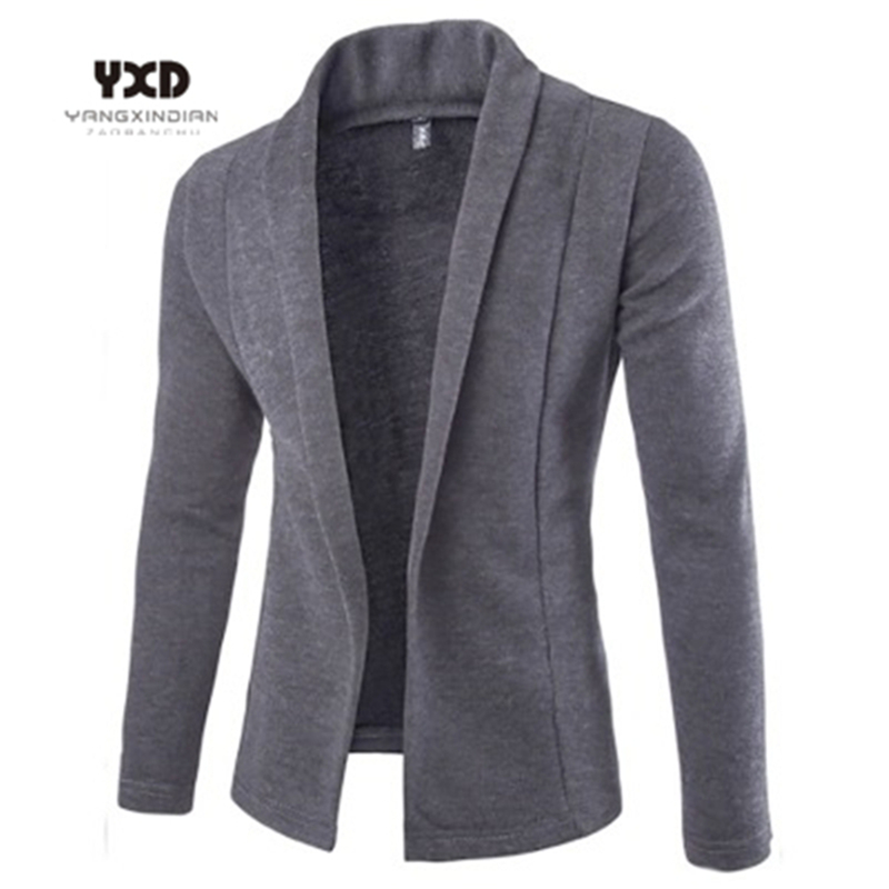 

New Brand Men Clothes Sweater Concise V-Neck Spliced Sweater Coat Cardigan Male Solid Color Slim Mens Cardigan Business Casual, Khaki