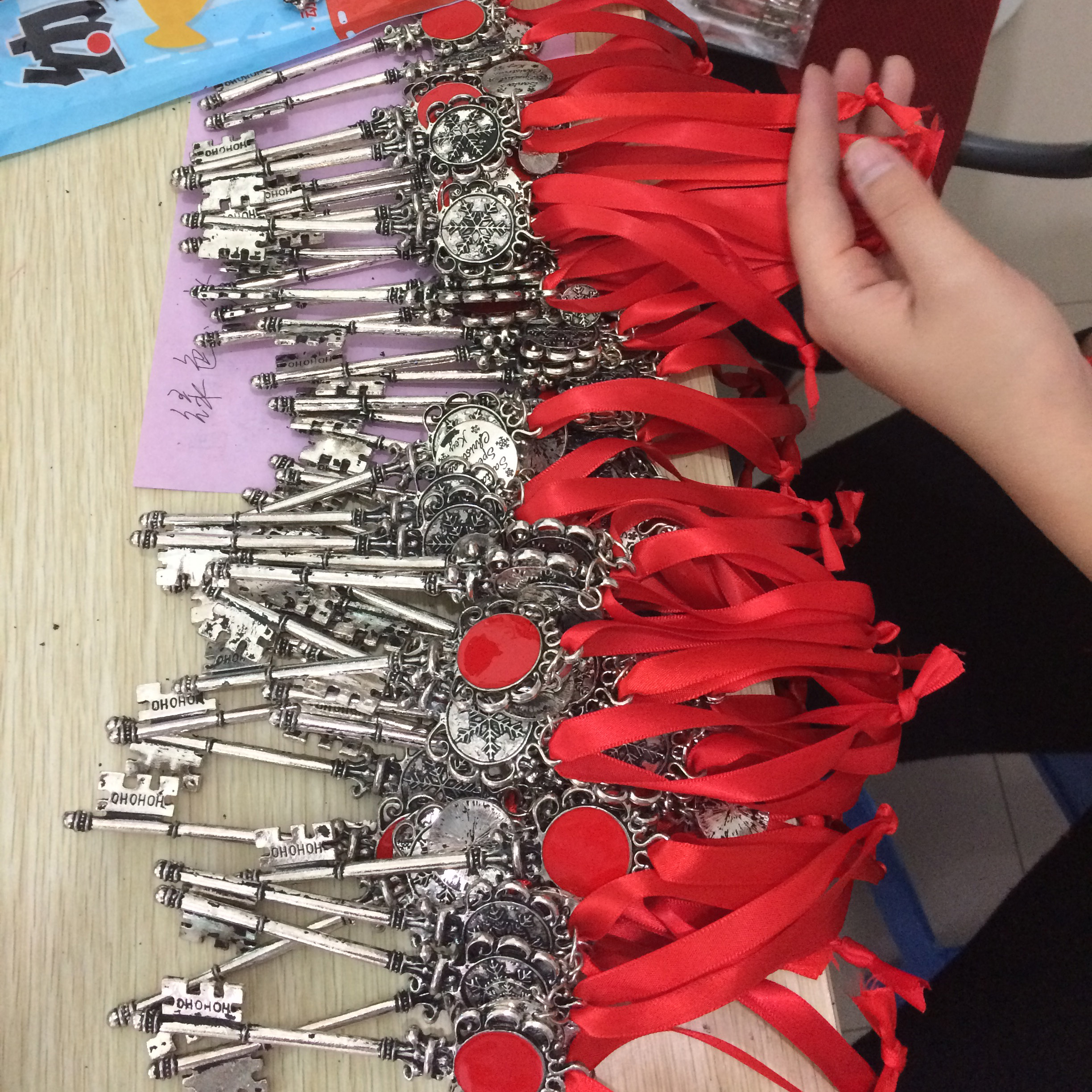 

Wholesale New Design Special Personalized Christmas Tree Santa's Magic Keys Christmas Ornament Gift Monogrammed Santa Keys