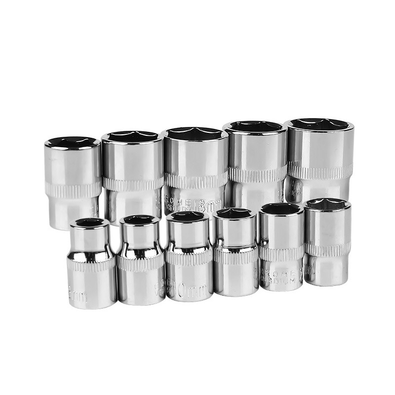 

Metal Standard Socket For 3/8 Inch Wrench 8mm-19mm Repair Accessories Tool Socket Wrench Head Sleeve Double EndHand Tools