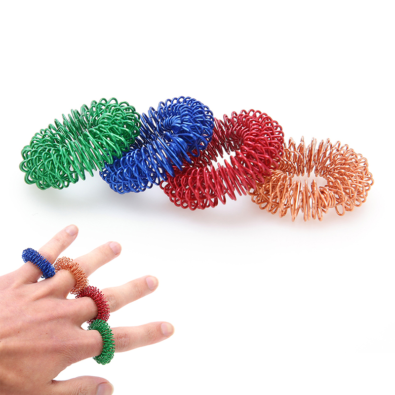 

Sensory Finger Massage Ring Acupuncture Ring Health Care Body Massager Relax Hand Massage Finger lose Weight
