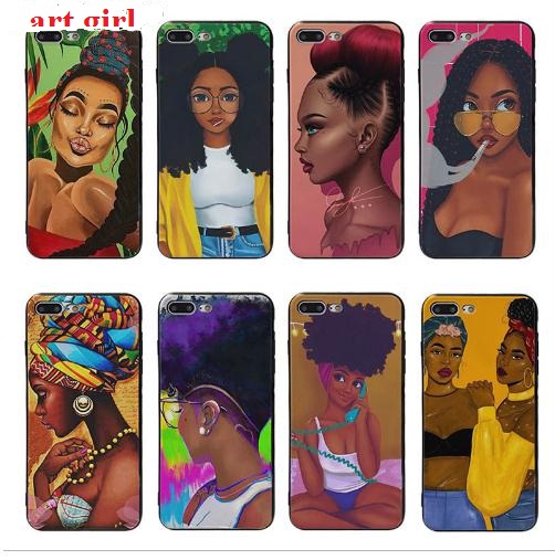 

Colorful art african girl Printing Special Phone Case Cover For iPhone 12 mini 11 Pro X XS XR XS Max 8 8plus 7 7plus 6s 6sPlus