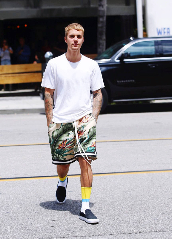 justin bieber short pants