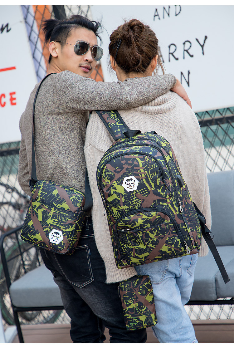 2022 Hot Hot Best Sacs Outdoor Sacs Camouflage Travel Sac à dos Computer Sac Oxford Frein Chain Middle School Sac Étudiant de nombreuses couleurs