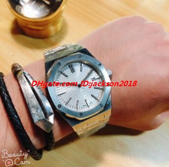 

Hot Sale 9 Style Men Watch Wristwatch 15400ST.OO.1220ST.01 41mm Automatic Silver Gold Stainless Steel Bracelet Luxury Watch Free Shipping