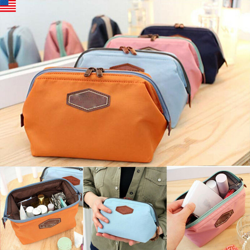 

New Arrival Beauty Travel Small Cosmetic Bag Fresh Literary Small Cosmetic Case Makeup Bag Toiletry Organizer Mini Casmetic Bags, Blue