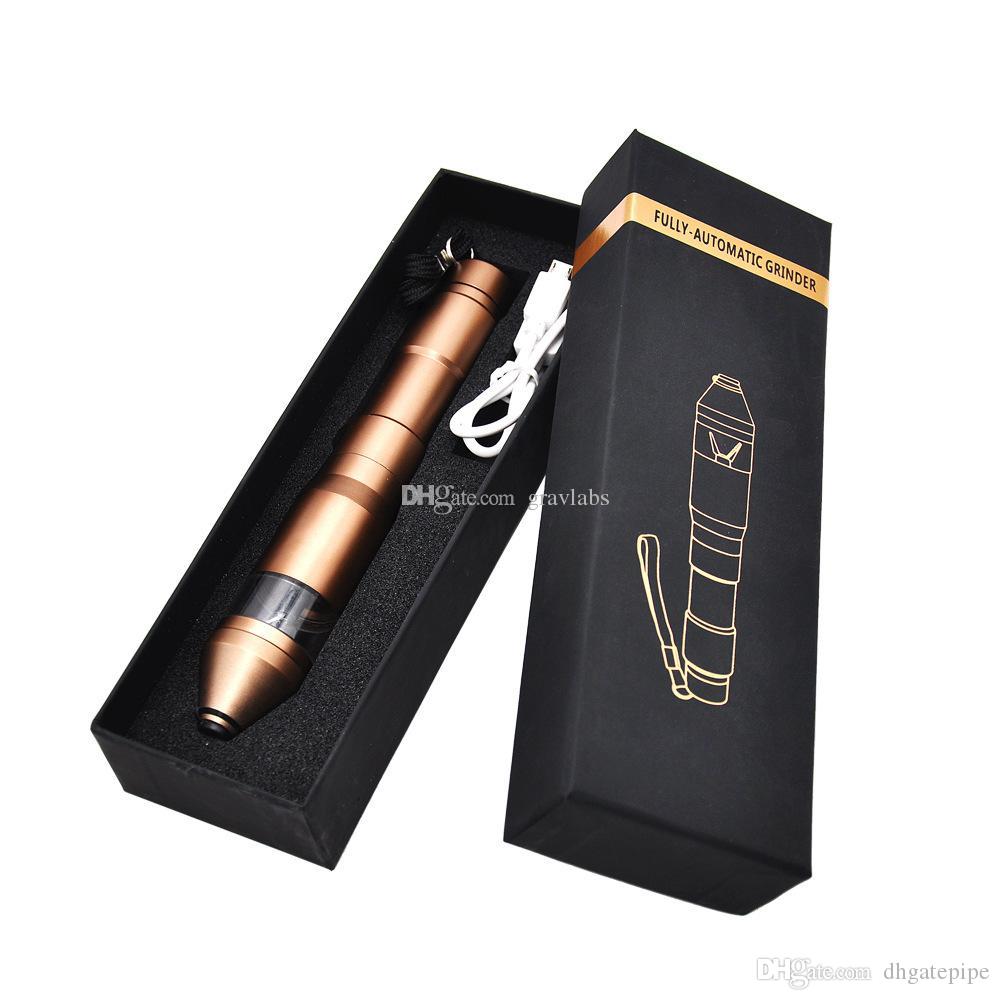 

High quality Electric Herb Grinder Smoking tobacco Grinders Fully Automatic Teeth Muller USB PEN style Tobacco Grinder