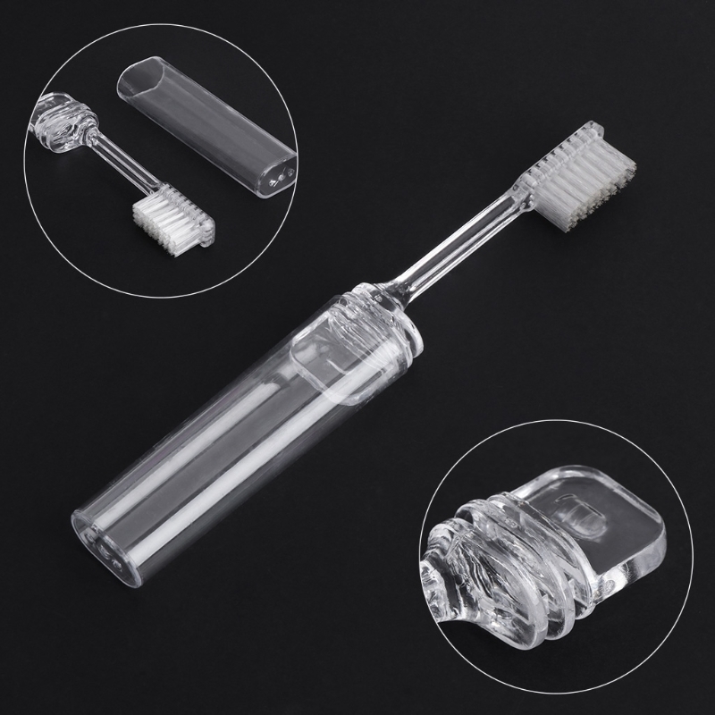 100pcs Portable Folding Outdoor Travel Camping Toothbrush Foldable Plastic Tooth Brush Wholesale C18112601-image-435581685