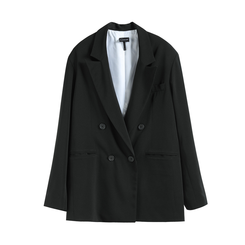 

Women Blazers Spring Small Black Suit Jacket Woman Shoulder Pads Loose Casual Suit Woman