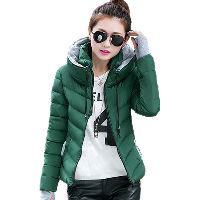 

Hot Sale Women Coat Collar Winter Coat Women 2018 New Fashion Winter Jacket Parka Long Down Jacket Female Warm Outerwear, Rhodo