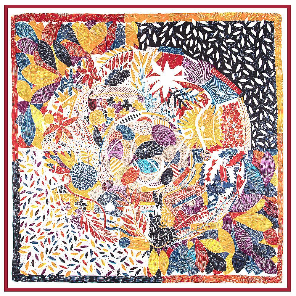mme version coréenne du nouveau foulard en soie de 53 cm petit foulard carré accessoires foulards étudiants 233
