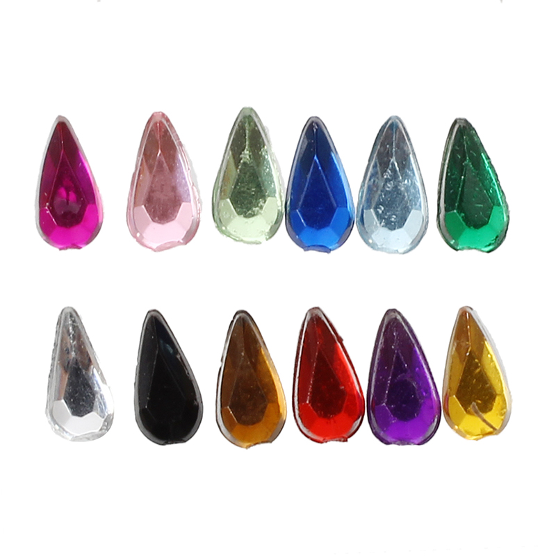 

1200 Stone Rhinestone 12 Colors Manicure 4mm Nail Art Lagrima