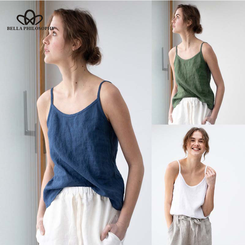 ladies linen summer tops