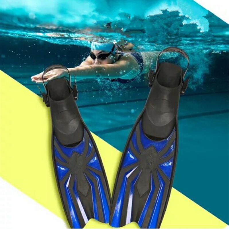

Swim Fins for Adult Adjustable Swimming Frog Shoes Silicone Professional Dive Team Open Diving Snorkeling Long diving Flippers