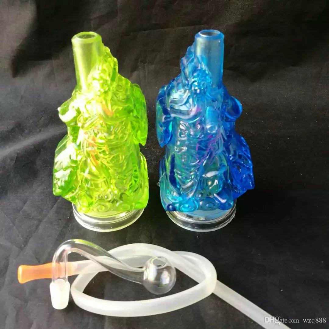 

Cartoon hookah Wholesale Glass bongs Oil Burner Glass Water Pipes Oil Rigs Smoking Free