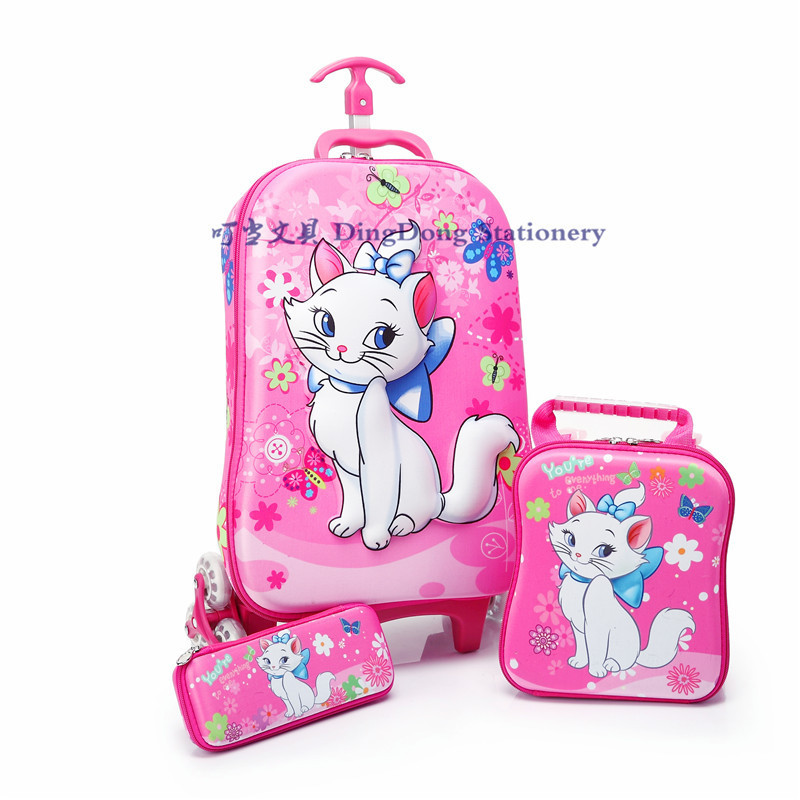 kids luggage trolley bag