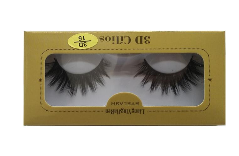 

1 Pair Sell 3D False Eyelashes Korea Natural Nude Makeup Long False Eyelash Handmake Eye Lashes Makeup Kit Gift