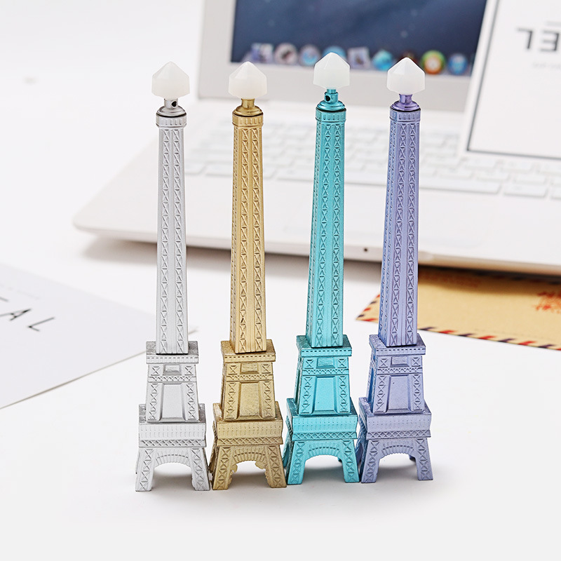 

Creative Cute Tower Style Black Ink Gel Pens Office School Hotel Business Stationary Students Men Gift