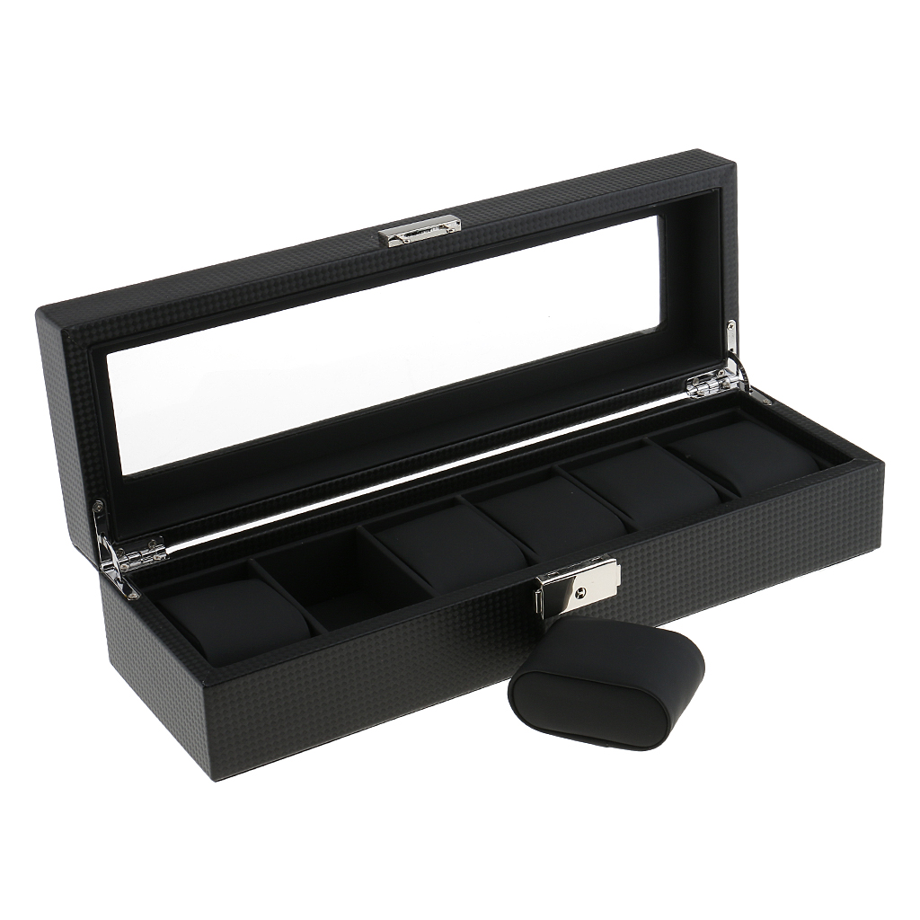 

Luxury PU Leather Watch Display Case, Watches Box Holder Jewelry Storage Organizer(3 Styles to Select