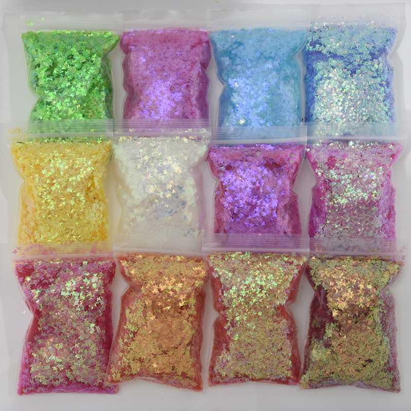 

200g/Bag Gradient Nail Glitter Sequins Stickers Holographic Paillette 3D Laser Sparkly Glitter Flake Slice Manicure Tips Decor *