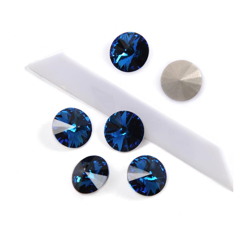 

YANRUO 1122 Rivoli Montana Crystal Best Quality Fancy Rhinestone Bling Stones Crystals For DIY Nails Art Accessories