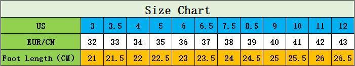 Wonder Nation Shoe Size Chart